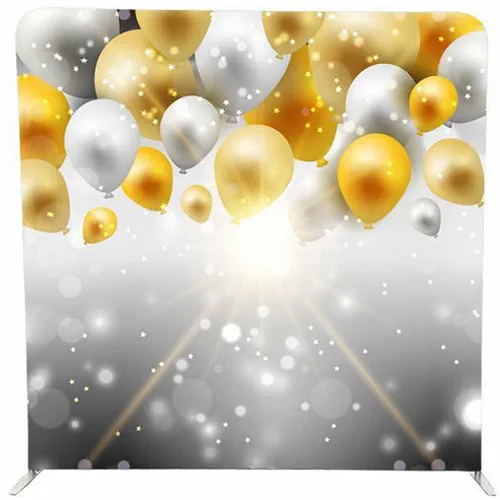 Gold Balloons photobooth backdrop for hire in the KZN Midlands