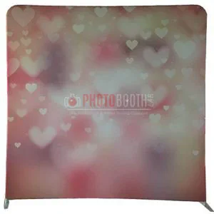 Love Hearts photobooth backdrop for hire in the KZN Midlands