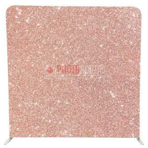 Rose Gold Glitter photobooth backdrop for hire in the KZN Midlands