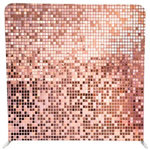 Rose Gold Sequins photobooth backdrop for hire in the KZN Midlands