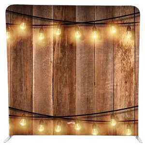 The Wooden Lights photobooth backdrop for hire in the KZN Midlands