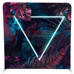 Tropical Neon photobooth backdrop for hire in the KZN Midlands