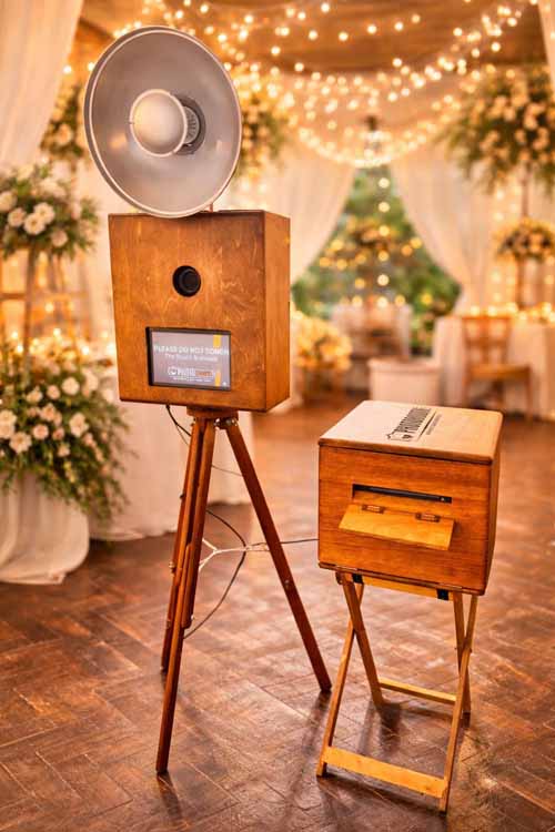 Guests and prints at a KZN Midlands photobooth