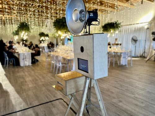 Guests and prints at a KZN Midlands photobooth