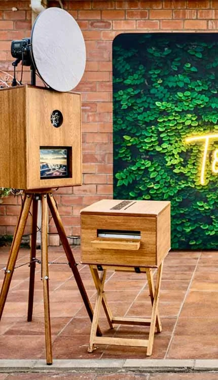 A KZN Midlands photobooth set up for a wedding in Durban