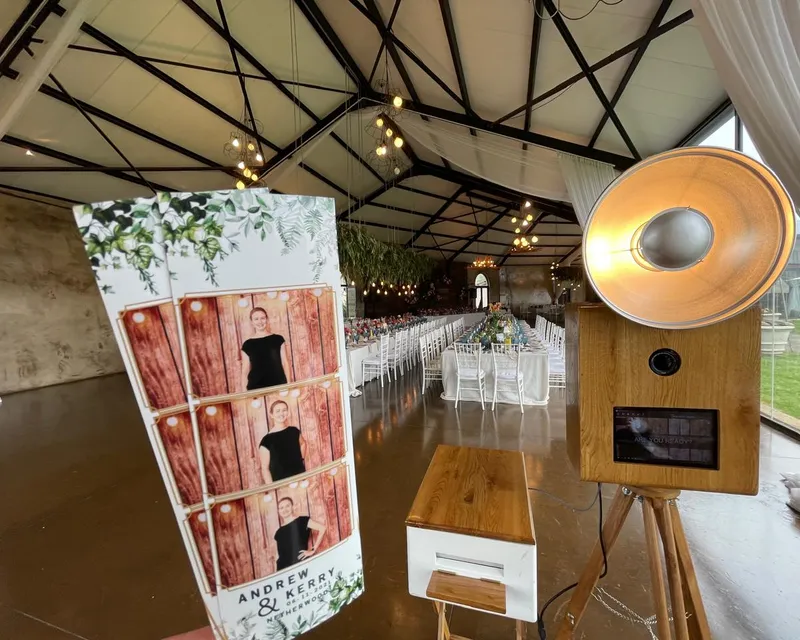 Our photobooth set up at Netherwood Farm
